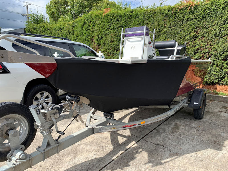 Malibu Axis boat with custom stone bra bow cover Australia