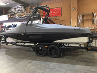 custom Malibu Axis boat travel cover side fit view