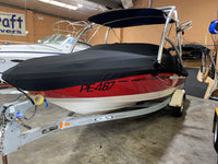 Malibu Axis wake boat with custom travel cover Australia
